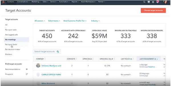 New ABM functionality in HubSpot for sales and marketing teams