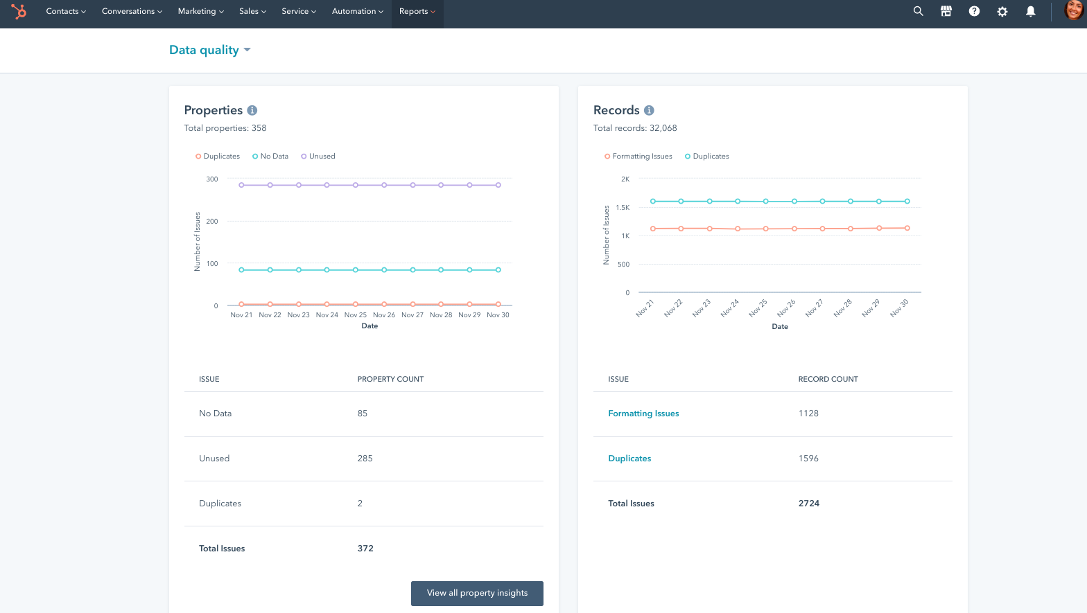 data-quality-center-hubpot-crm